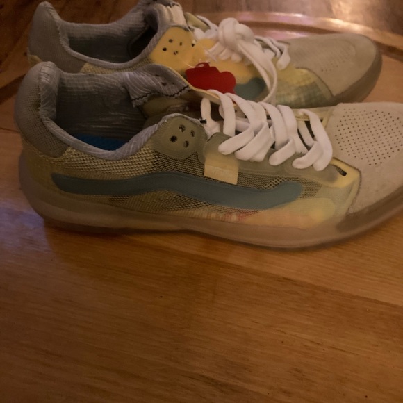 Vans Yellow and Gray Women's Sneakers - Picture 4 of 4